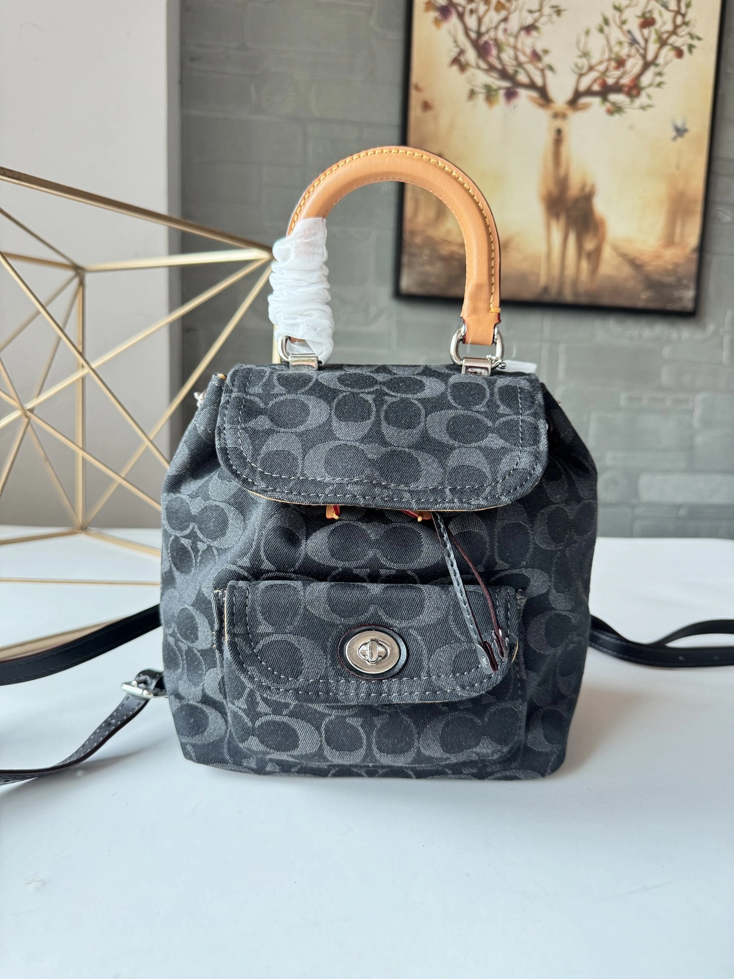 コーチ「Coach」Riya 21 デニム バックパック