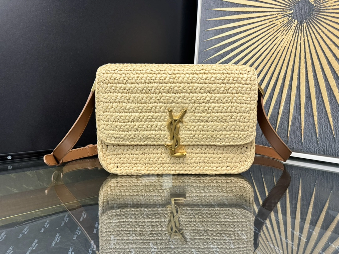 サンローラン「Saint Laurent」MONOGRAM ラフィア サマーバッグ