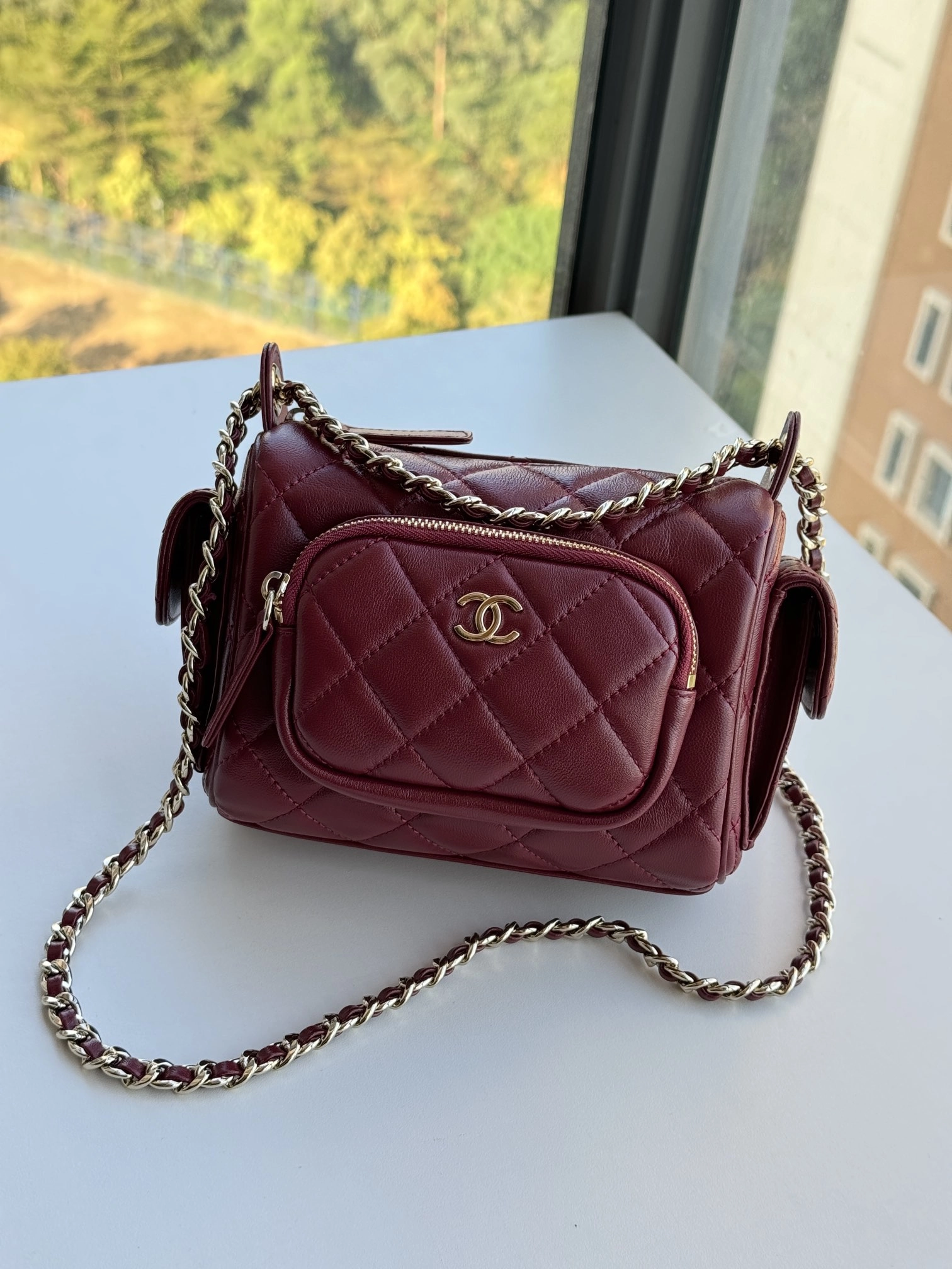 シャネル「Chanel」24K ゴールド カメラケース ショルダーバッグ