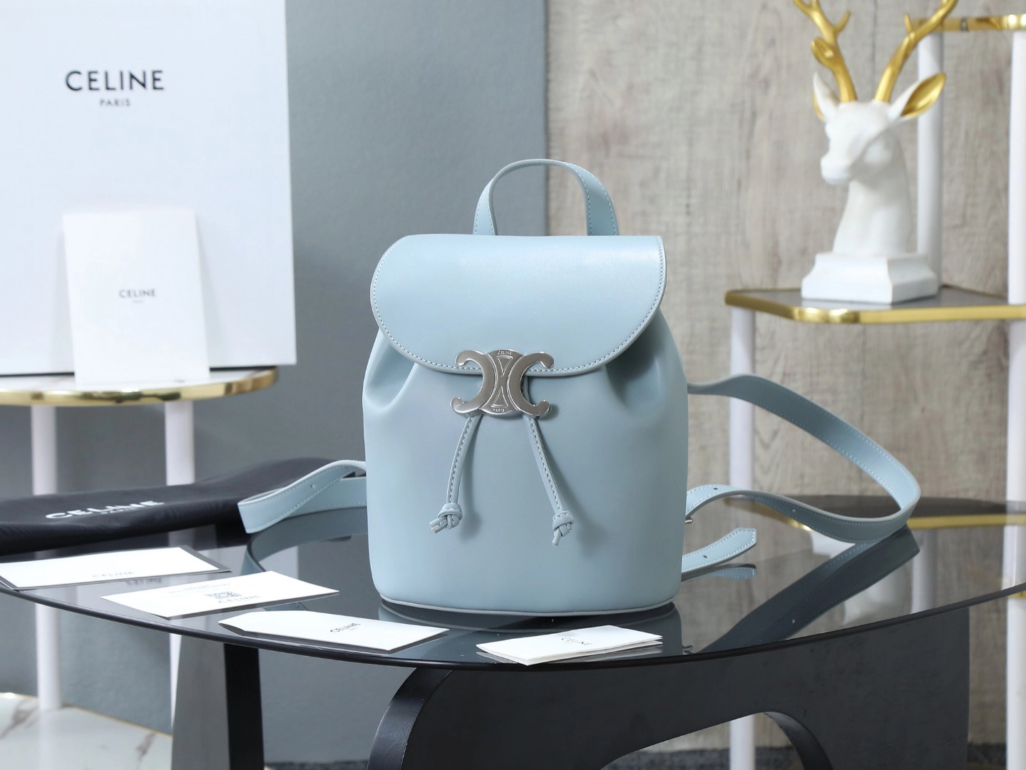 セリーヌ「Celine」BONNIE スムースレザー バックパック