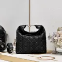 セリーヌ「Celine」CLASSIC PANIER プランテーション素材&レザー ラージバスケットバッグ