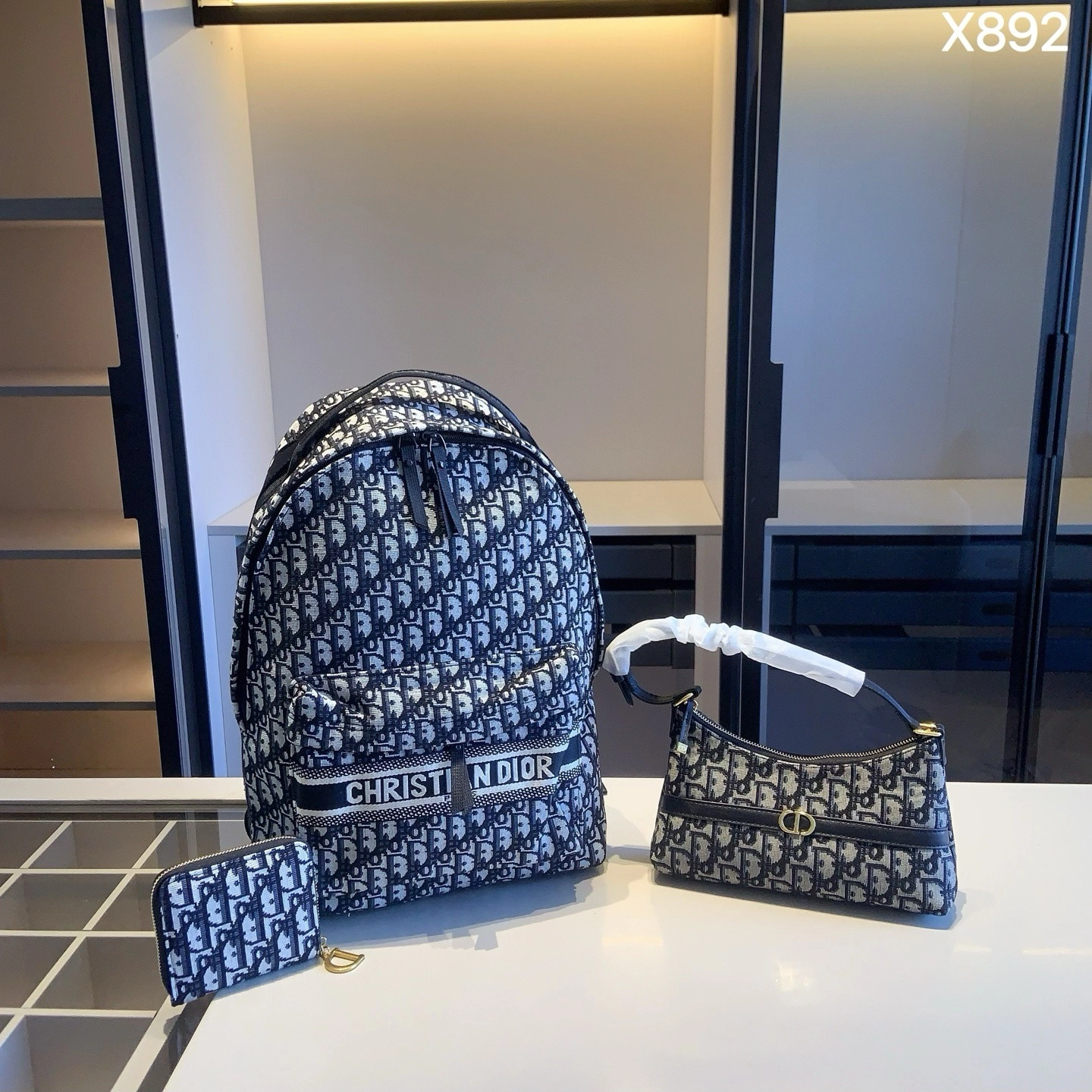 「ディオール」Dior 3 点セット バックパック+アンダーアームバッグ+コインケース