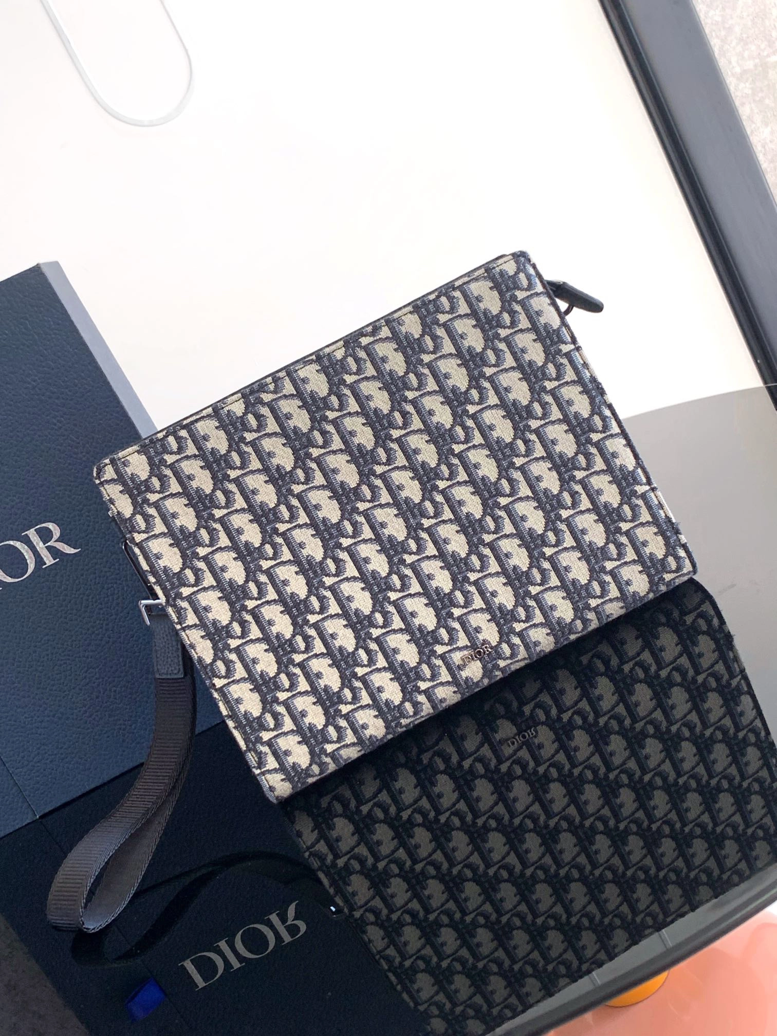 ディオール「Dior」オブリック モチーフ ポーチ