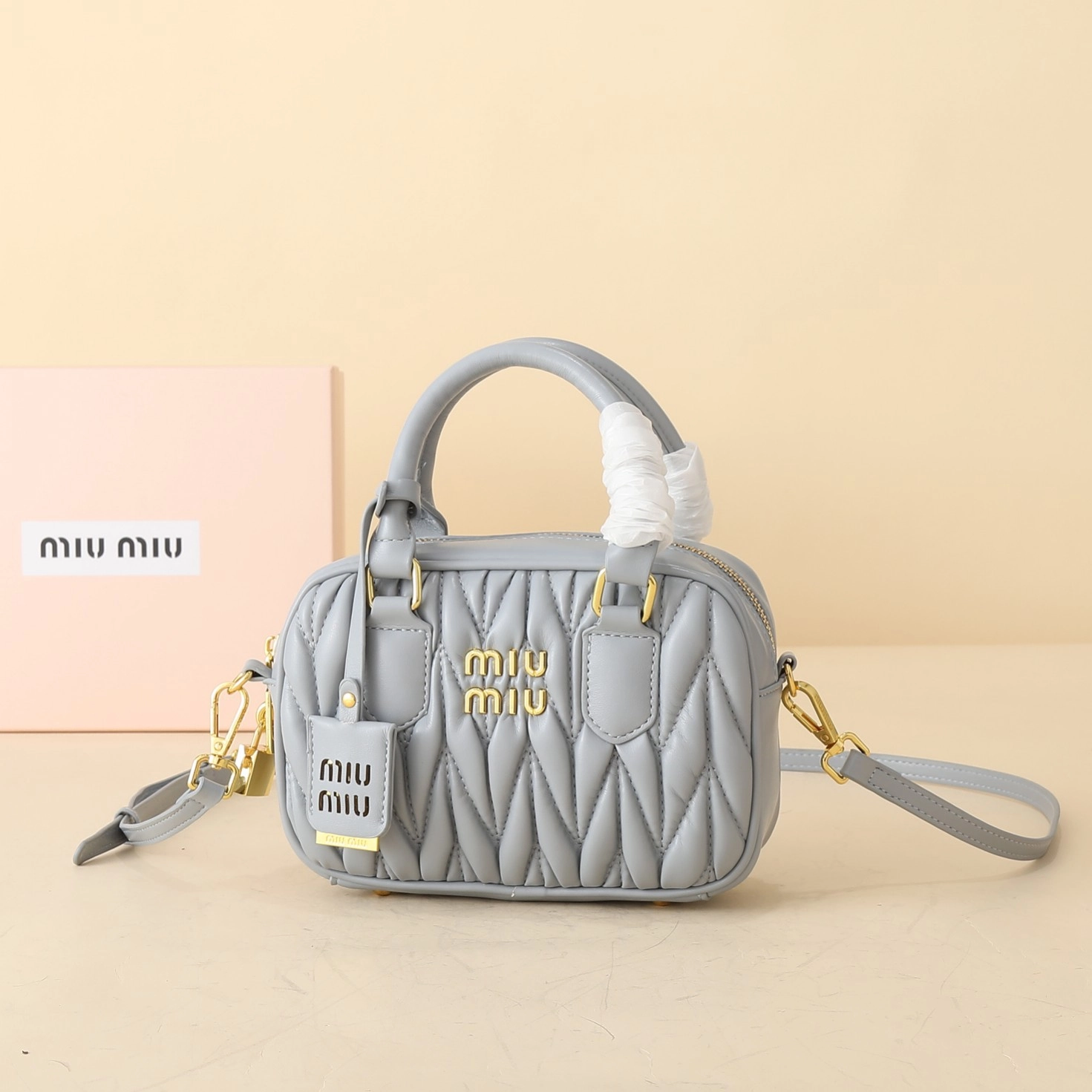 ミュウミュウ アルカディ マテラッセレザー スモールバッグ「Arcadie Bag」