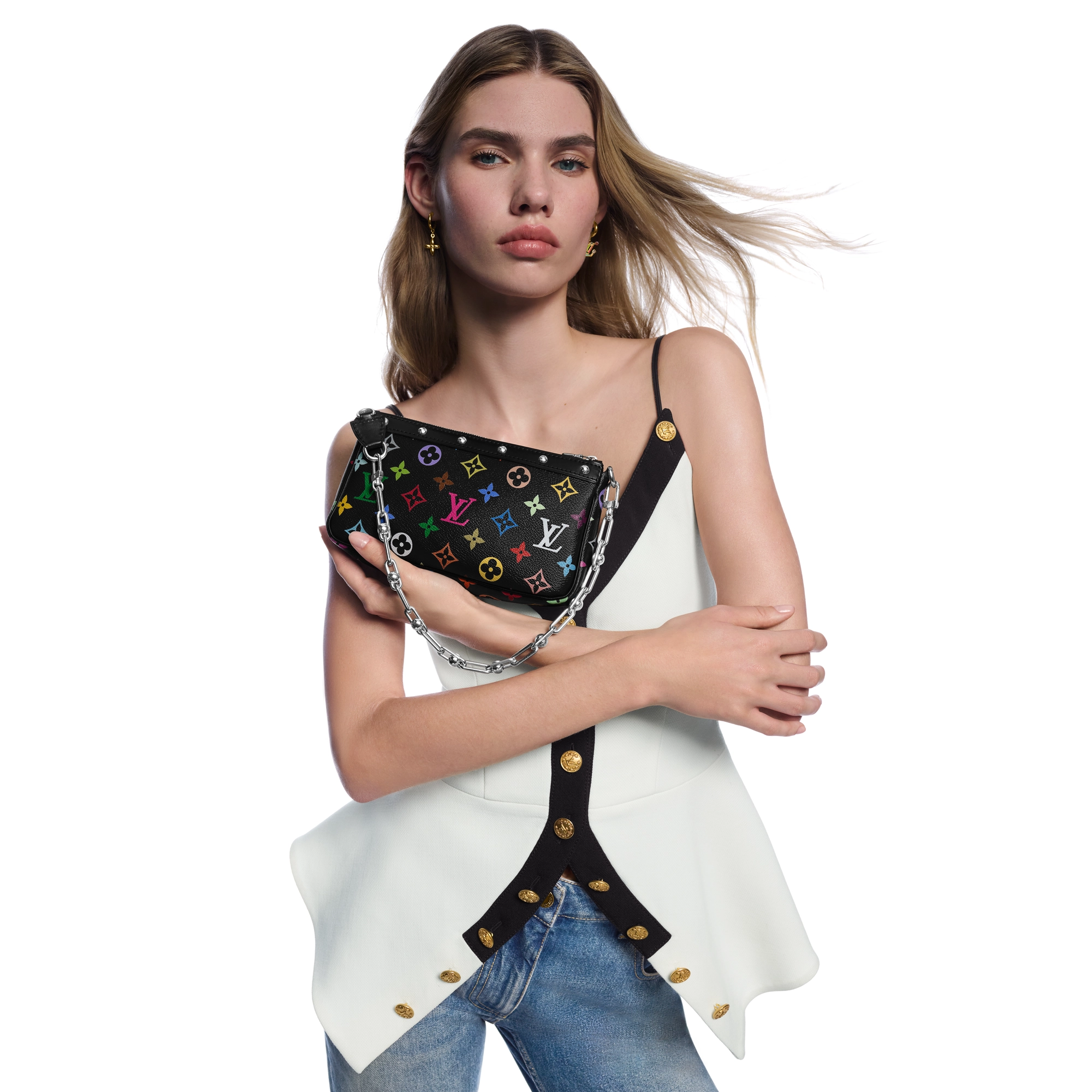 ルイ・ヴィトン「Louis Vuitton」LV × TM ポシェット・アクセソワール