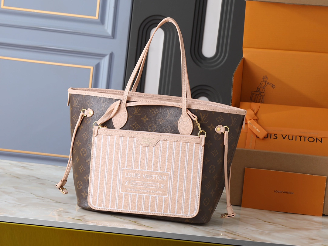 ルイ・ヴィトン ネヴァーフル・インサイドアウト BB/MM バッグ「Neverfull Bag」